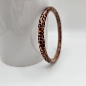 Leopard Print Bangle Bracelet